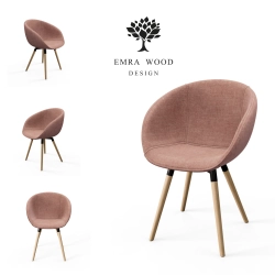 Krzesło KR-502 Ruby Kolory Tkanina City 61 Design Italia 2025-2030